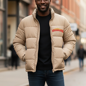 แจ็คเก็ตบอมเบอร์ผู้ชายผ้าแคนวาสน้ำหนักเบามีฮู้ดคอตั้งสำหรับผู้ชายเสื้อแจ็คเก็ตแบบลำลองผลิตตาม2025 - Product Image 4