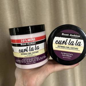 Masque capillaire Curl Lala 511g, crème nourrissante bio pour cheveux bouclés, soin profond, après-shampoing pour cheveux bouclés, effet lissant - Product Image 1