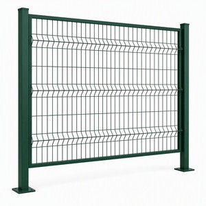 Panneau de clôture en treillis métallique 3D en acier galvanisé, revêtement PVC, clôture de sécurité pour ferme, jardin, construction - Product Image 1