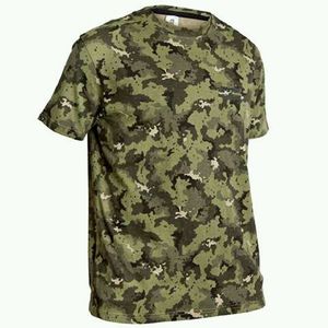 Camiseta de Camuflaje para Hombre, Manga Corta, Cuello Redondo, Secado Rápido, Corte Regular, Estampado, Ropa Casual para Exteriores - Product Image 5