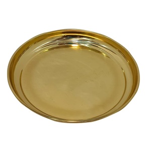 Plato de Servir Redondo de Latón de Calidad Superior, Hecho a Mano, con el Mejor Acabado, Precio al por Mayor - Product Image 3