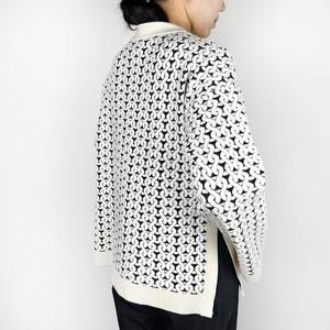 Vente en gros sur mesure 100% coton pull à col rond pour femmes respirant fin hiver imprimé logo devant pull tricoté - Product Image 4