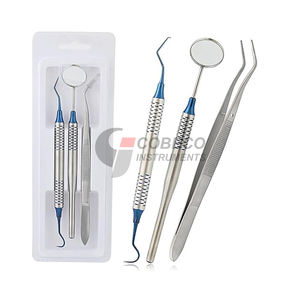 Ensemble d'Examen Dentaire Pédiatrique 3 Pièces en Acier Inoxydable Instruments de Plus Petite Taille pour l'Examen Buccal des Enfants Outils Dentaires pour Enfants - Product Image 4