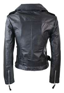 Chaqueta de Cuero para Motocicleta de Moda para Mujer, Estilo Casual, de Cuero Genuino, Estilo Racing, Venta al Por Mayor OEM - Product Image 4