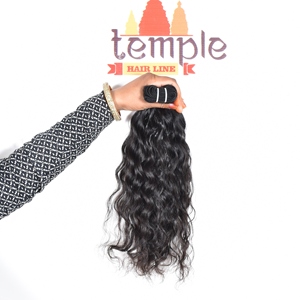 Sin procesar procesado ninguno indio Remy venta al por mayor paquete de 100% virgen cutícula alineada máquina doble trama extensiones de cabello humano - Product Image 3