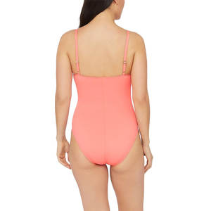 Vente directe d'usine-maillot de bain adulte pour femmes de couleur unie sur mesure 1 pièce nouveauté - Product Image 2