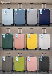 228กระเป๋าเดินทาง ABS เปลือกแข็งกันรอยขีดข่วนชุดกระเป๋าเดินทางล้อเงียบคู่แบบแขวน