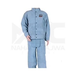 Meilleure qualité en cuir de vachette fendu veste de sécurité de soudage en cuir suédé robuste confortable soudeur sécurité vestes industrielles - Product Image 2