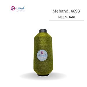 Mehandi 4693 Neem Jari Metallic Flora Fil à Broder Haute Ténacité Lurex Polyester pour Tricotage à la Main et Couture MS-Type Tissage - Product Image 1