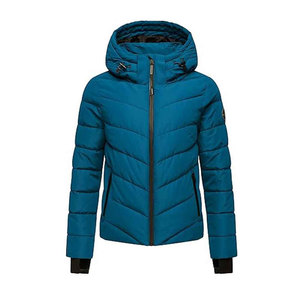 Factory Made New Arrival <b>Women</b> Puffer <b>Jacket</b> Sheep Skin Cotton Hooded Breathable <b>Lightweight</b> Outdoor Wear - Product Image 1