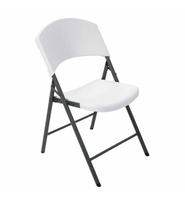 Chaise pliante en résine plastique blanche robuste, résistante aux UV, pour mariage en plein air, chaise de banquet moderne pliable pour jardin, hôtel
