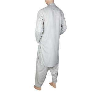 Men's Slim Fit Kurta Shalwar - Fancy - Grey - Product Image 5