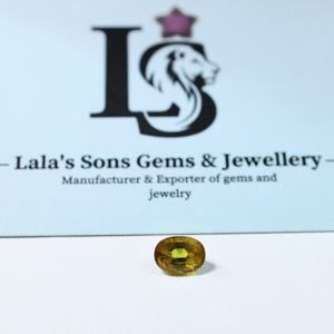 แหวนพลอยสีเหลืองแซฟไฟร์ทรงรีคุณภาพสูง ขนาด 2.33 กะรัต ความร้อนจากธรรมชาติ 100% เหมาะสำหรับเป็นหินประจำเดือนกันยายน ใช้สำหรับทำแหวนและดูดวง - Product Image 4