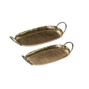 Juego de 3 bandejas para servir chocolate, vajilla, platos de comida, bandejas para servir, restaurante, cafetería, hoteles, platos para servir, comida, fruta, café - Product Image 5