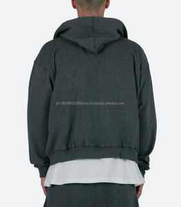 Custom Logo Desgin Men's Zip Up Hoodie 100% Cotton High Quality French Terry Blank <b>Zipper</b> Hoodie for Men - Product Image 2