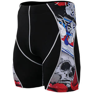 Pantalones cortos de compresión de secado rápido con logotipo de cintura media para hombre y mujer, pantalones cortos de entrenamiento atléticos para correr, hechos en Pakistán 2025 - Product Image 2