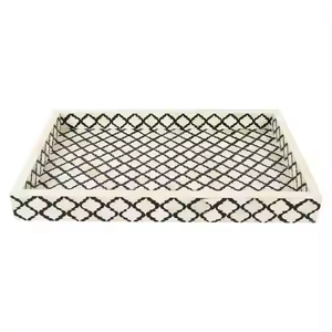 Bandeja para servir con incrustaciones de hueso redondo indio al por mayor para hoteles y restaurantes, diseño elegante para decoración del hogar - Product Image 3