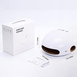 加熱ホット圧縮充電式ポータブル空気圧縮電気ハンドマッサージャー付きワイヤレスパームフィンガーキューポイントマッサージャー - Product Image 6