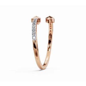 Bague en diamant de qualité supérieure Veronica Spear of Radiance, taille ronde, 0,128 ct, diamant de laboratoire, bijoux en or, fournisseur en gros en ligne - Product Image 2