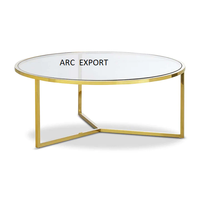 Fantaisie Simple Design Moderne Grande Décoration De Luxe Verre Métal Style Unique Designer Or Stand Table Décorative Au Prix Le Moins Cher