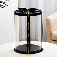 Boîte à gâteau pliable personnalisée en carton rigide écologique avec ruban, emballage de luxe pour les boulangeries haut de gamme et les marques de cadeaux