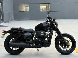 รถมอเตอร์ไซค์วินเทจสไตล์เกาหลี Qingqi1 รุ่นใหม่ ขายดีที่สุด ใช้เครื่องยนต์เบนซินสองสูบ ความเร็วสูงสุด 120 กม./ชม. ความจุ 300 ซีซี - Product Image 5