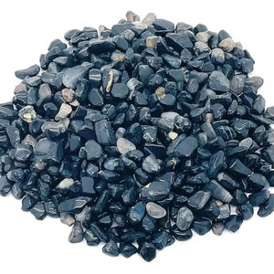 Pépite de forme libre non percée en agate noire naturelle pour la fabrication de bijoux à bricoler soi-même Lot en vrac de puces de cristal brut en vrac - Product Image 1