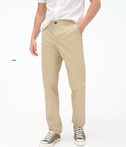 Wholesale Best Quality <b>Men</b> Cotton Chinos Pants Customized Logo Breathable Straight Fitness Golf <b>Sports</b> Pant Casual Style Sale - Product Image 3