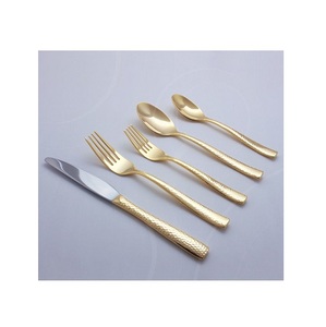 Ensemble de couverts de luxe pour événements couverts de Restaurant en or fourchette et cuillère en acier inoxydable avec couteau convertir table cuillère ensemble de couverts - Product Image 1