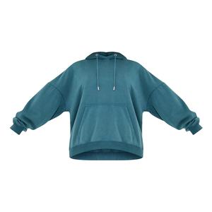 Pull à capuche délavé à l'acide au design personnalisé pour femmes décontracté à épaules tombantes Streetwear Vintage Winter Collection Plus Size 2026 - Product Image 4