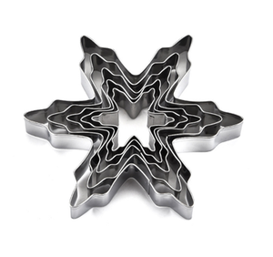 เครื่องมือตกแต่งเค้กที่ตัดคุกกี้โลหะรูปดาวเงางามอุปกรณ์แต่งเค้กสุดสร้างสรรค์ - Product Image 4