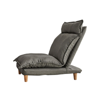 Canapé-lit modulaire pliable en tissu avec dossier réglable de style chinois moderne, fauteuil individuel pliable pour salon, emballage plat
