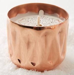 Laiton Antique martelé élégant petit bol pour bougie meilleure vente décoration de noël utiliser bougie navire - Product Image 4