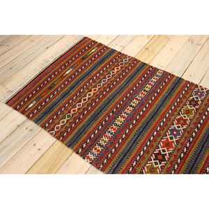 Tapis turc vintage 3,1 x 7,7 pieds, tapis d'appoint, tapis en laine rouge - Product Image 4