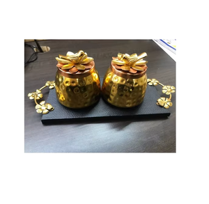 El mejor recipiente de cobre con tapa de latón mejora la presentación general de los aperitivos, una opción confiable para uso diario y festivo. - Product Image 3