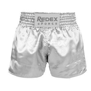 Shorts de Muay Thai pour hommes en polyester/nylon de haute qualité, taille élastique, logo frontal uni, séchage rapide, usage décontracté, vente chaude - Product Image 1