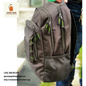 กระเป๋าเดินทางแบบยูนิเซ็กส์สีดำสำหรับกลางแจ้งขนาดใหม่47X31X19ซม. ออกแบบโลโก้ได้เยอะหลายช่องผลิตในเวียดนาม - Product Image 1