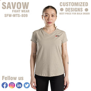 T-shirts pour femmes T-shirts décontractés en coton mélangé à manches courtes Tee Soft Round Neck Solid Color Summer Tops Comfortable Basic Daily Wear Shirt - Product Image 2