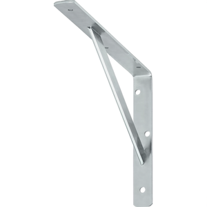 Soporte de Acero Galvanizado VORMANN de 500 mm x 330 mm x 30 mm x 4 mm, Color Plateado, Capacidad de Carga de 200 kg, Soportes y Estantes de Almacenamiento - Product Image 3