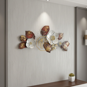 Decoración de Pared de Metal Floral, Panel Decorativo Hecho a Mano para Decoración de Habitaciones y Hogar, Venta al por Mayor en India - Product Image 6