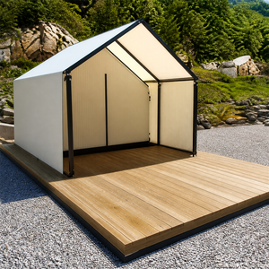 Tente de Luxe à Cadre en Acier pour Camping en Plein Air, Double Couche, Tissu Oxford Toutes Saisons, Auvent 300x300cm, Imperméable (plus de 3000mm), pour <span class=keywords><strong>Caf</strong></span>é - Product Image 2