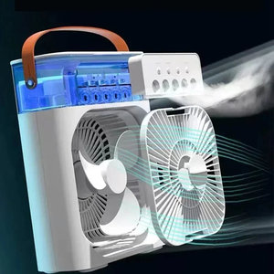 Ventilatore 3 in 1 con Luce Notturna LED, Condizionatore d'Aria, Raffreddatore per Auto, Nebulizzatore Silenzioso, Alimentazione USB, Materiale Plastico - Product Image 1