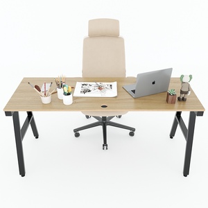Aconcept HBAC052 160x60cm <b>Computer</b> <b>Desk</b> with Melamine Coated Plywood and Iron Legs - Product Image 2