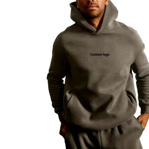 100% coton personnalisé recadrée surdimensionné de haute qualité hommes à capuche séchage rapide Streetwear blanc sweats respirant - Product Image 5