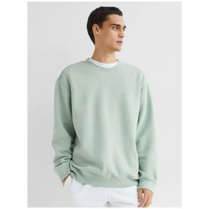 Jersey extragrande de invierno para hombre, sudadera con logotipo personalizable, estampado de lana gruesa, cuello redondo, bordado, algodón liso - Product Image 4