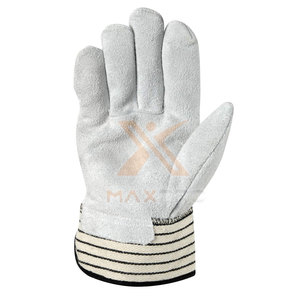 Private Label Design Your Own Customized Leather Working <b>Gloves</b> Waterproof Fireproof Features Safety Cuff High Quality Custom - Product Image 4