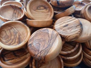 Cuenco de madera redondo sólido personalizado respetuoso con el medio ambiente para ensalada, frutas, sopa, arroz, utensilios de cocina de madera - Product Image 5