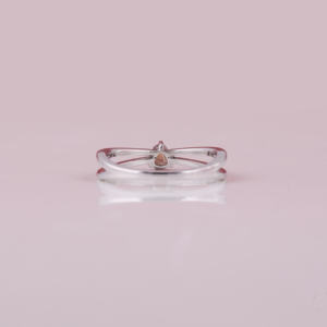 Bague de fiançailles en or massif 14 carats, diamant naturel certifié 0,5 carat, solitaire personnalisable, style tendance, sertissage clos plaqué or - Product Image 3