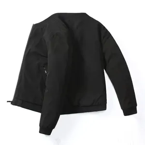 价格便宜的冬季服装2022定制您自己设计的聚酯材料男士长袖飞行员夹克