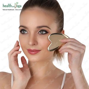 Healthandyoga bronzlove Kansa mặt gua SHA massage đồng kim loại công cụ mô mềm điêu khắc cho mặt cổ Chữa lành sẹo mô - Product Image 1